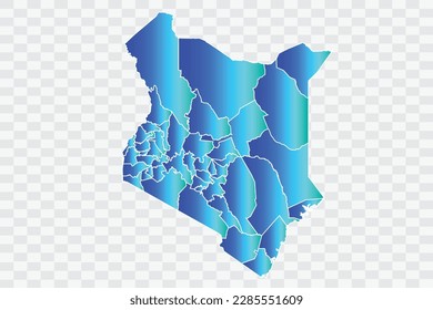 Kenya Map teal blue Color Background quality files png