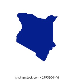 KENYA MAP VECTOR ILLUSTRATION ICON CREATIVE DESIGN
