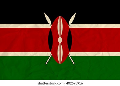 Kenya  paper flag