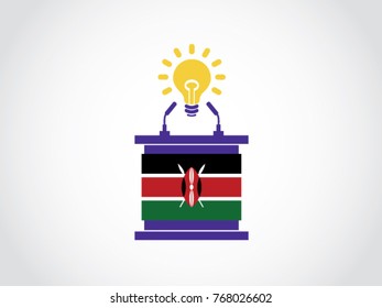 Kenya Podium Bright Idea Speech