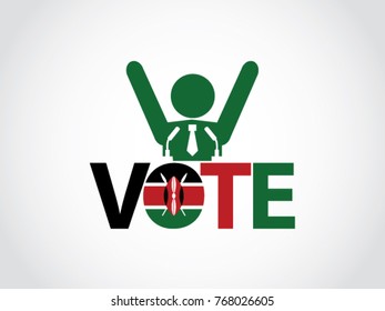 Kenya Podium Celebrate Politician Speech Vote