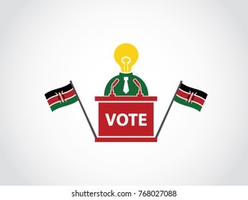 Kenya Podium Lack Of Idea Politician Speech Poll