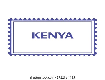 Kenia-Briefmarke, Vektorsymbol auf weißem Hintergrund
Vektor-Briefmarke auf weißem Hintergrund