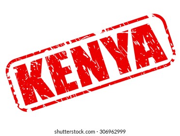 Kenya red stamp text on white