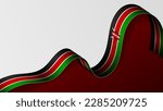 Kenya ribbon flag background. Element of impact for the use you want to make of it.
