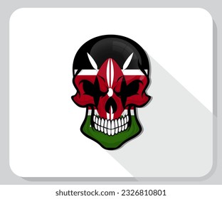 Flaggensymbol der Kenya-Schädelflagge
