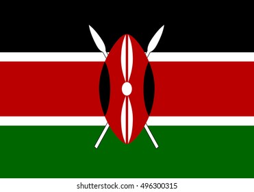 Kenya Vector Flag