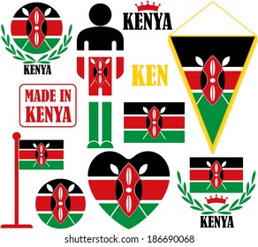 Kenya. Vector Illustration