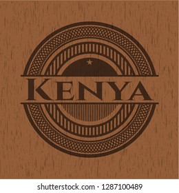 Kenya vintage wooden emblem
