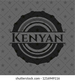 Kenyan dark icon or emblem