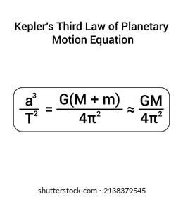 kepler's third law of planetary motion equation