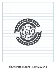 Kept with pencil strokes. Vector Illustration. Detailed.