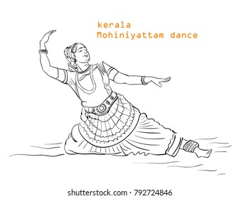 Kerala Dance Illustration