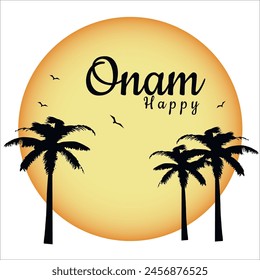 Kerala festival happy onam,for poster, leaflet , banner