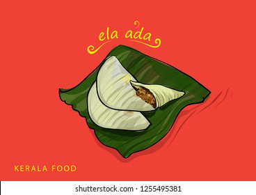 KERALA FOOD ILLUSTRATION VECTOR