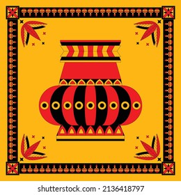 KERALA KINDI illustration-A trditional form of vessel used for storing water.
