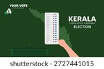 Kerala Legislative Assembly Election 2026 Poster With Electronic Voting Awareness Design