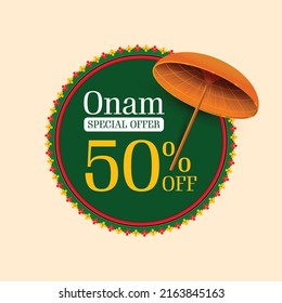 Kerala Onam Festival Special Offer 50% Off With Festival Elements