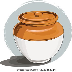 Kerala pickle Ceramic storage jar