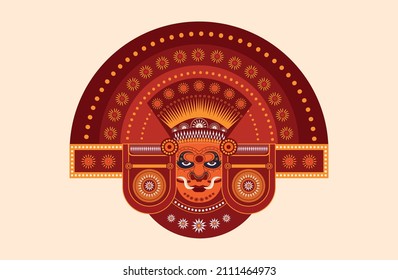 Kerala Theyyam illustration vector design