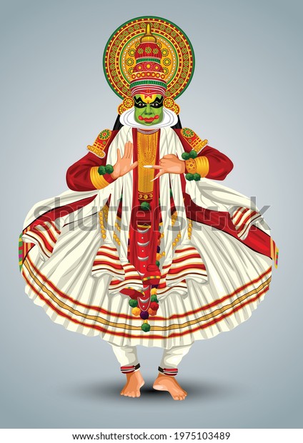 kathakali drawing full body