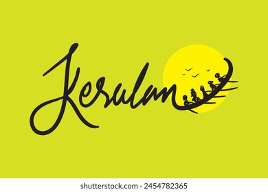 Keralam English Calligraphy letter style