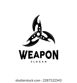 Kerambit Logo, Indonesia Fighting Weapon Vector, Ninja Fighting Tool Simple Design, Template Illustration Symbol Icon