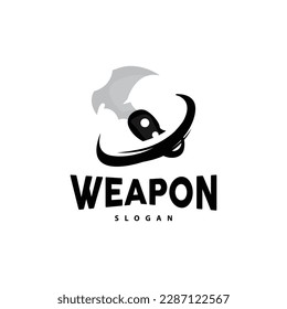 Kerambit Logo, Indonesien Fighting Weapon Vector, Ninja Fighting Tool Einfaches Design, Symbol für Vorlage