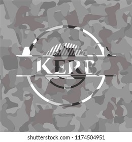 Kerb on grey camo pattern