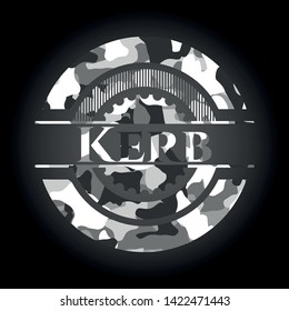 Kerb on grey camo pattern