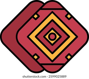 Kerchief Line vector Icon Design