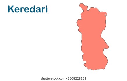 Mapa da subdivisão de Keredari, Distrito de Hazaribagh, Estado de Jharkhand, República da Índia, Governo de Jharkhand, Território indiano, Índia Oriental, política, aldeia, turismo