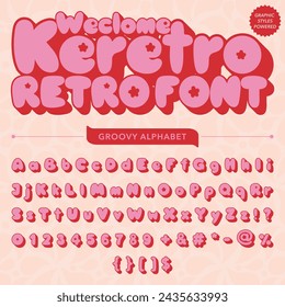 Keretro Retro Vintage Display bold Font alphabe