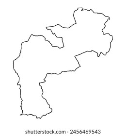 Kericho County map, administrative division of Kenya. Vector illustration.