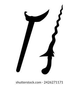 Keris is ceremonial knife vector image