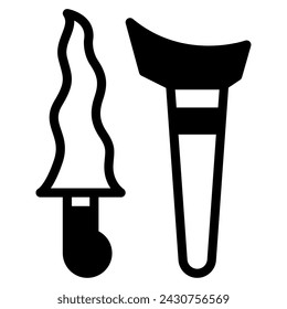 Keris icon illustration for web, app, infographic, etc