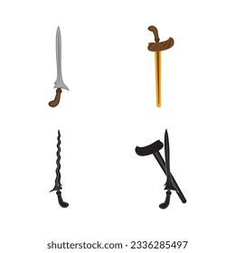 keris icon logo vectordesign template