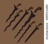 keris kris traditional weapon knife swords from Java Indonesia Malaysia Bali 