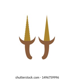 Keris logo template vector icon design