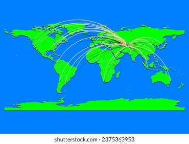 Kerki, Turkmenistan map - Concept map for Kerki, Turkmenistan on World map. Suitable for export concepts. File is suitable for digital editing and prints of all sizes.