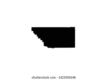 Kern County Outline Map California Region