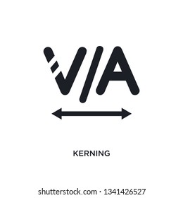 kerning isolated icon. simple element illustration from technology concept icons. kerning editable logo sign symbol design on white background. can be use for web and mobile