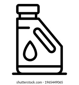 Kerosene bottle icon. Outline Kerosene bottle vector icon for web design isolated on white background
