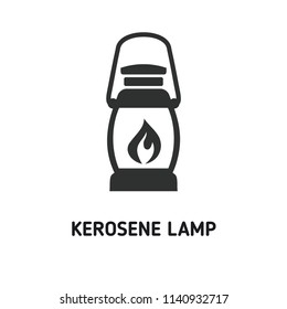 Kerosene Lamp creative icon. Simple element illustration. Kerosene Lamp concept symbol design from camping collection. Can be used for web, mobile and print. web design, apps, software, print