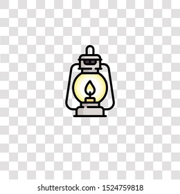 kerosene lamp icon sign and symbol. kerosene lamp color icon for website design and mobile app development. Simple Element from arctic collection for mobile concept and web apps icon.