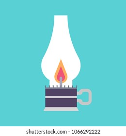 kerosene lamp  icon vector. kerosene lamp sign on white background. kerosene lamp icon for web and app