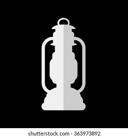 Kerosene lamp  - vector icon