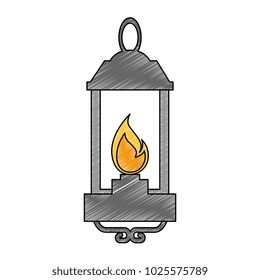 kerosene lantern hanging icon