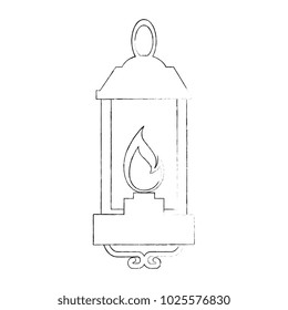 kerosene lantern hanging icon