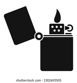 Kerosene lighter icon. Simple illustration of kerosene lighter vector icon for web design isolated on white background